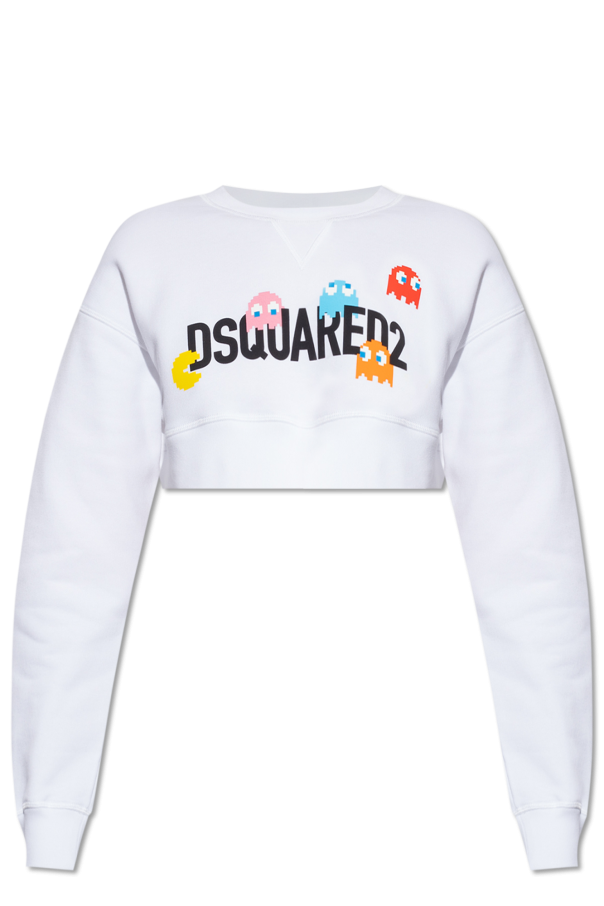 MAN™ Dsquared2 - White Dsquared2 x PAC - Fixed hoodie with drawcord and  branding - GenesinlifeShops Canada